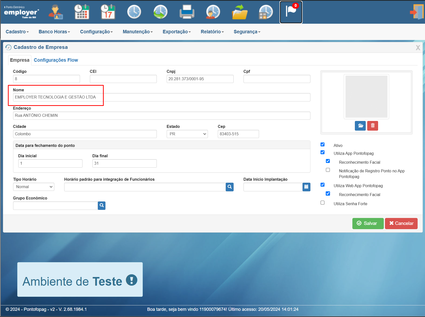 Registro da Empresa