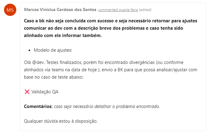 Imagem de exemplo de ajuste TEST (DEV)