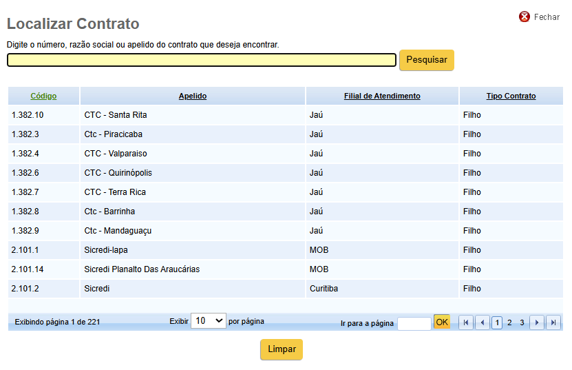 Modal Contrato  