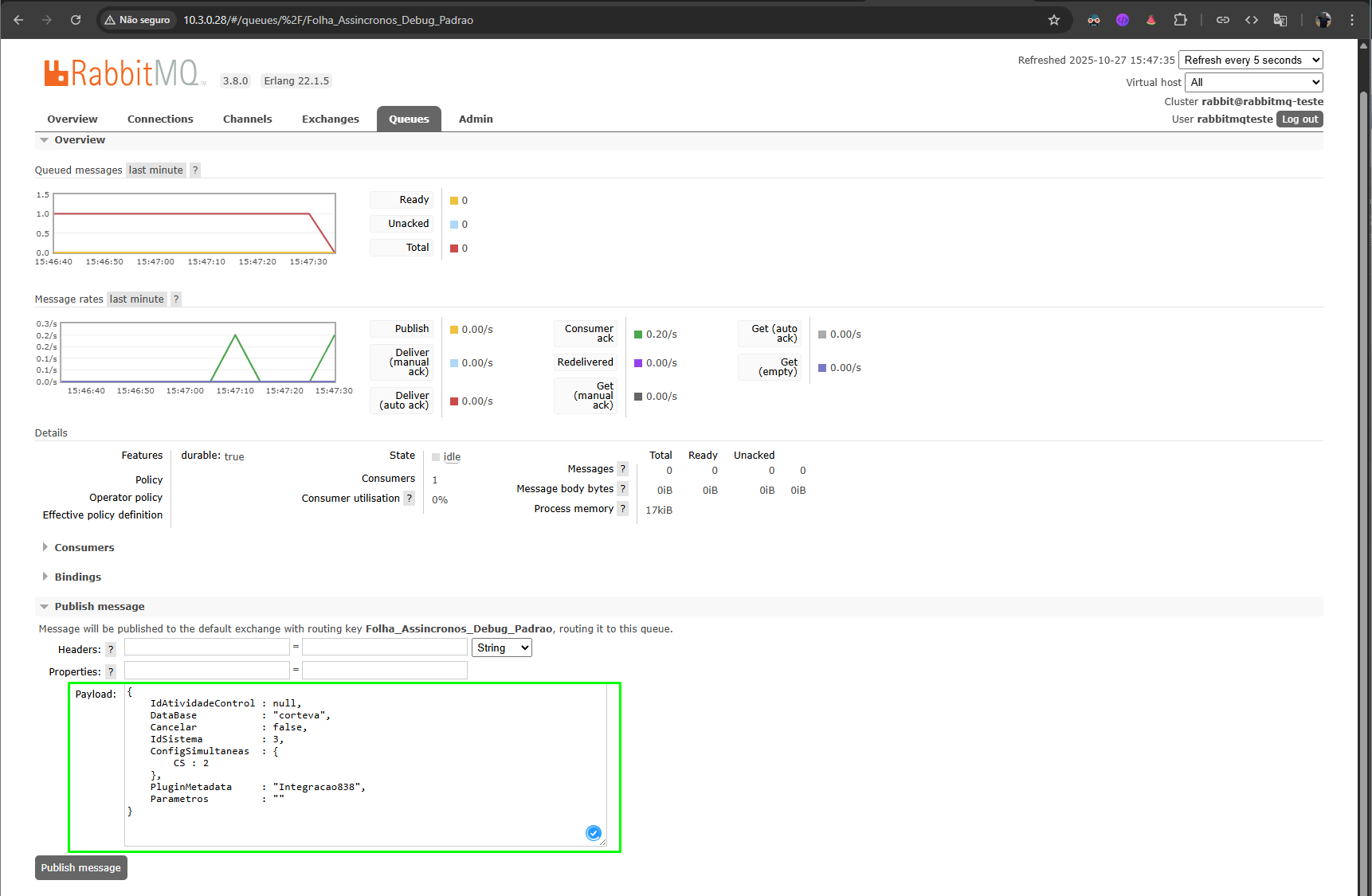 Publicar JSON